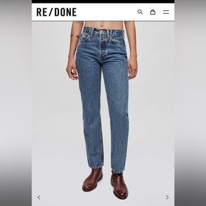 Re/Done high rise vintage loose jeans